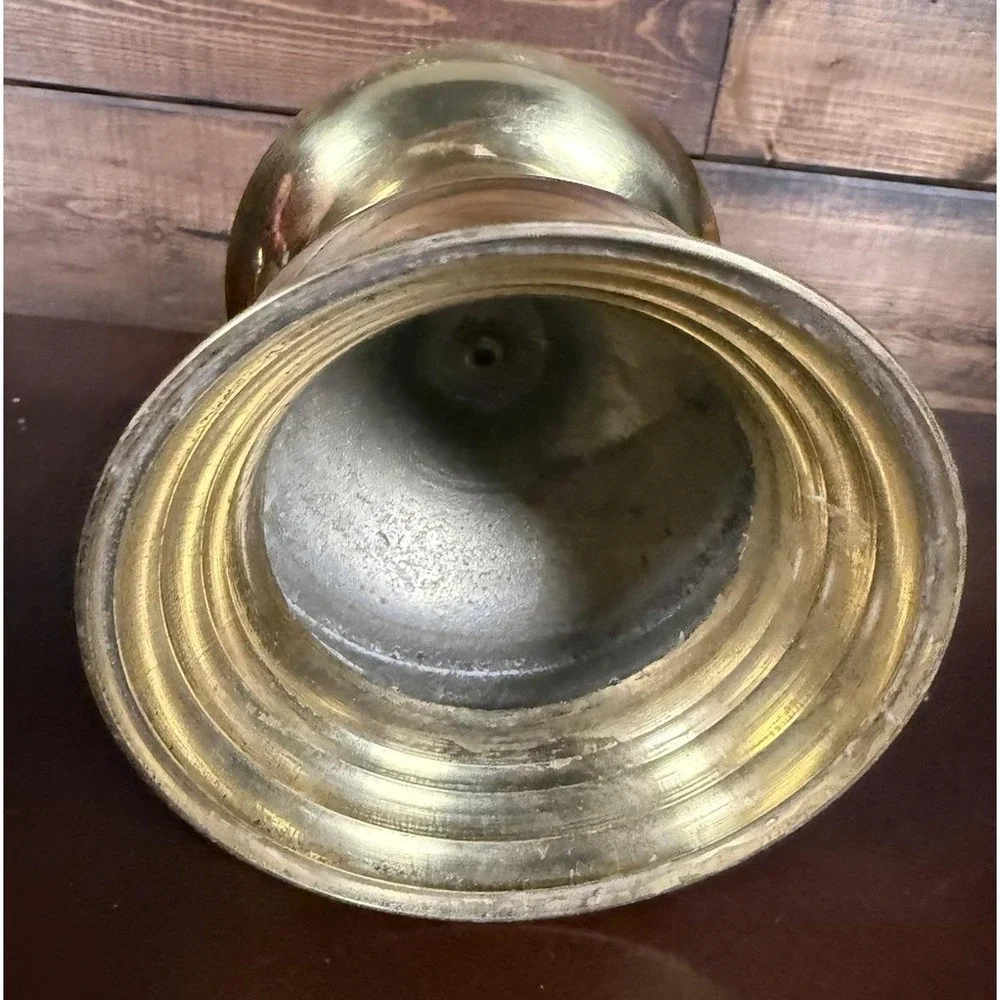 Pair Of Vintage Brass Classic Candlestick Holders, 11